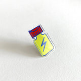 Zap! Acrylic Pin